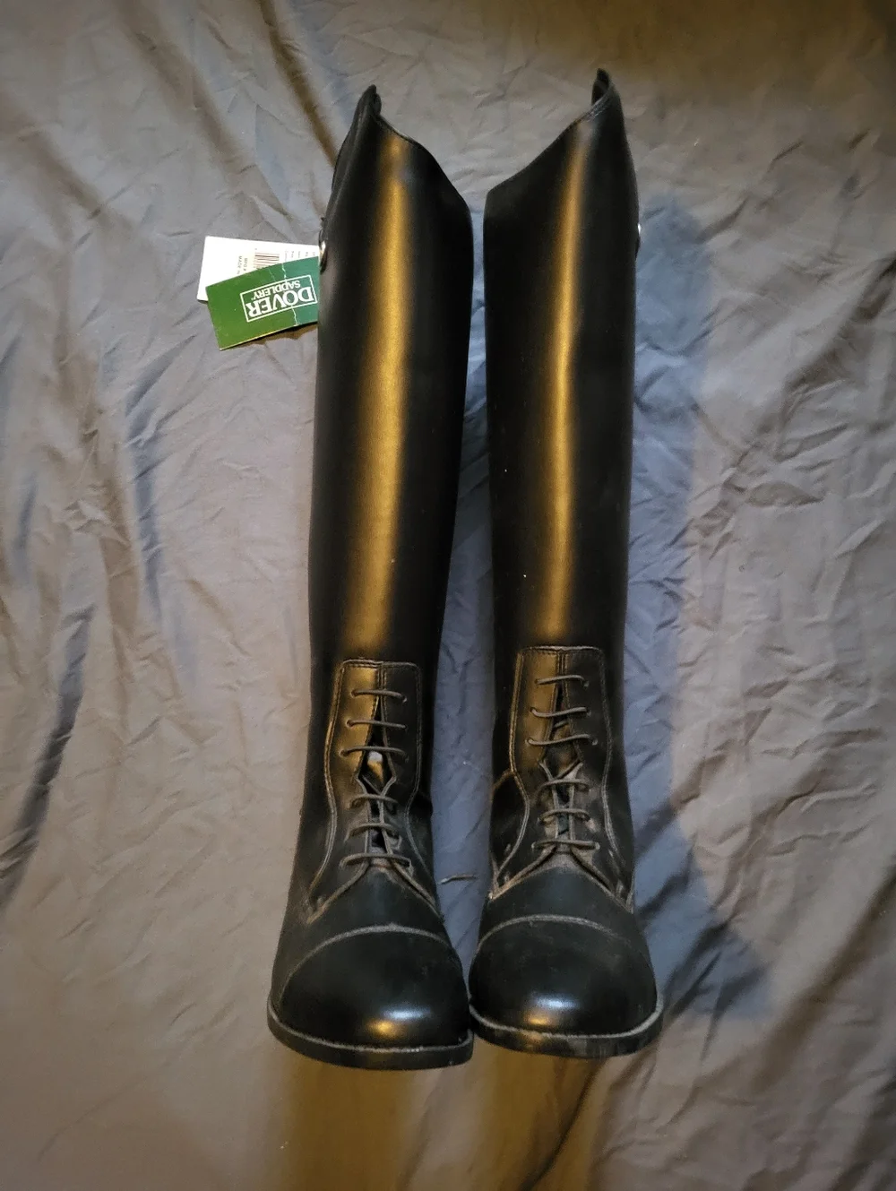 Dover Saddlery Womens Black Riding Tall Boots Equestrian Size 9 Nwt - Picture 2 of 2
